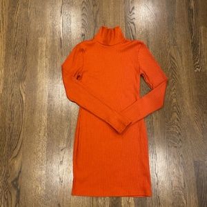 Urban Outfitters Ribbed Turtleneck Bodycon Dress